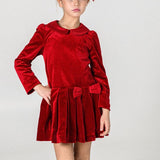 Marina Dress - Velvet Scarlet