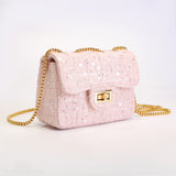 Alexandra Pearl Tweed Handbag - Medium