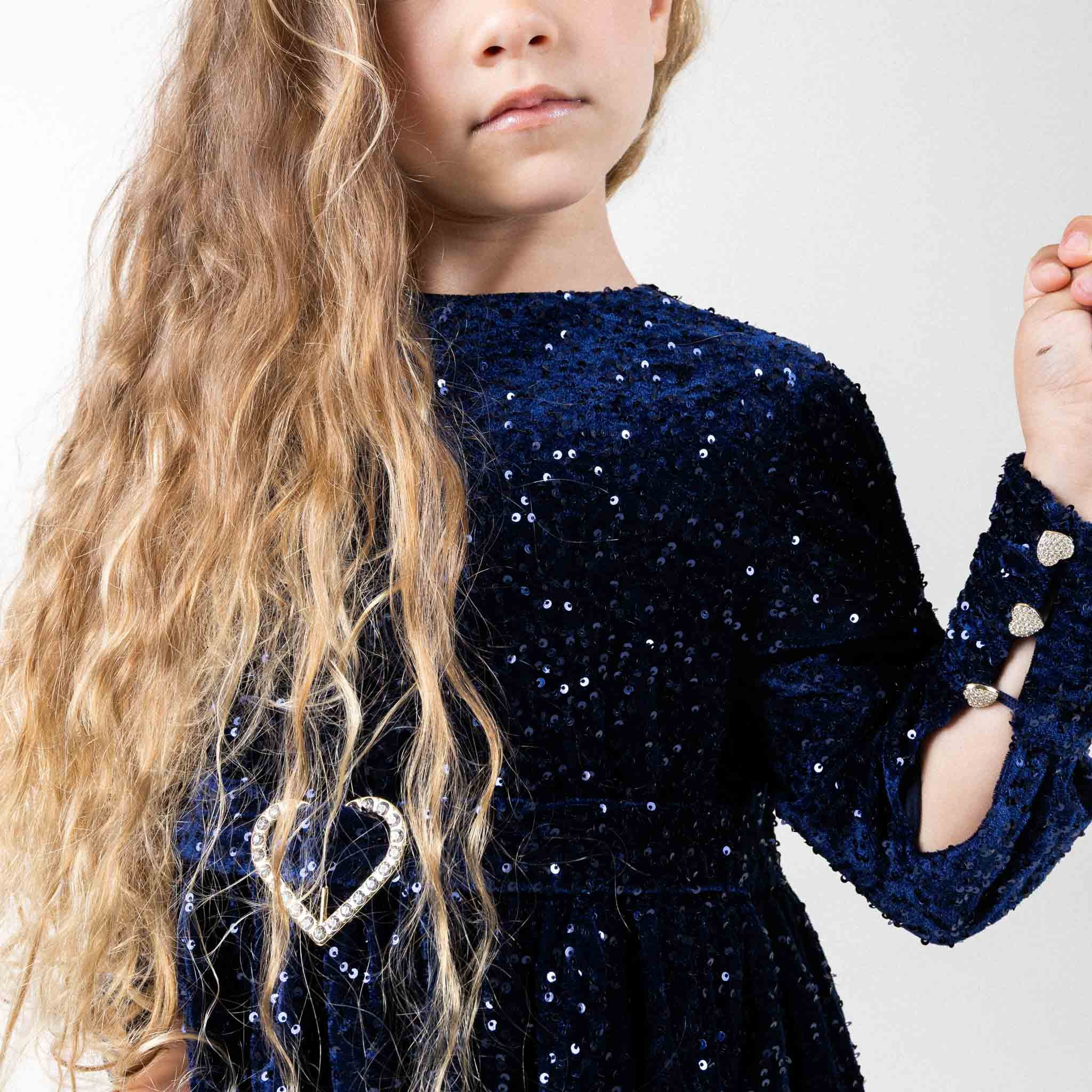 Anastasia Dress - Velvet Navy