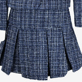 Tatiana Plaid Navy Skirt